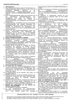 Installationsbedingungen