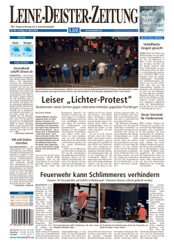 Leiser „Lichter-Protest“ - LDZ E-Paper