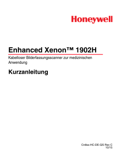 Xenon 1902 Quick Start Guide - Honeywell Scanning and Mobility
