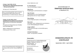 Veranstalter: - Waldorfkindergarten Marbach & Erdmannhausen