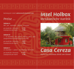 Insel Holbox Casa Cereza