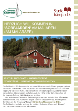 HERZLICH WILLKOMMEN IN `S&Ouml;RFJ&Auml;RDEN` AM M&Auml;LAREN (AM