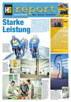 HS-Report Januar 2006 - Deine Ausbildung bei Heinrich Schmid