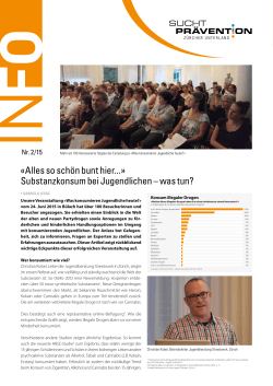 PDF INFO 2/2015 downloaden - Suchtprävention Zürcher Unterland