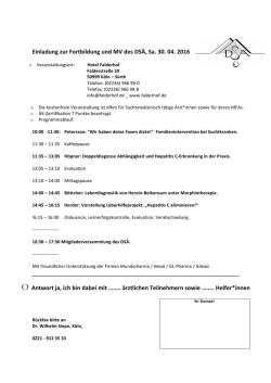 DS&Auml; Tagesprogramm & Anmeldeformular