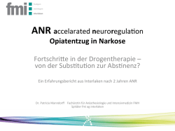 Drogenentzug unter Narkose