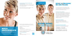 Zum Flyer „Ausbildung bei der Polizei“