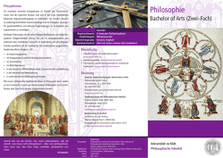 Philosophie - Philosophische Fakultät