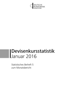 Devisenkursstatistik - Januar 2016