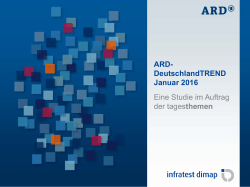 ARD- DeutschlandTREND Januar 2016