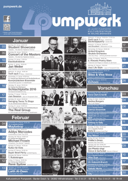 Januar Vorschau Februar