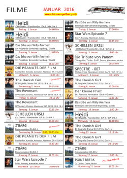 Januar Programm Original mit Handy Reservation