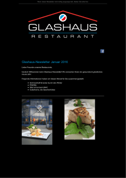 Glashaus Restaurant - Ihr Januar