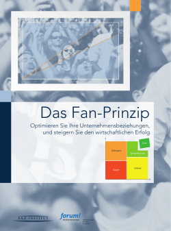 Das Fan-Prinzip - forum! - Mainzer Marktforschungs