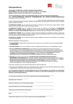 Haftungserkl&auml;rung