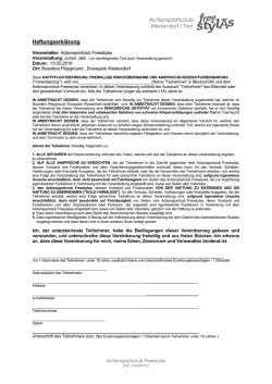 Haftungserkl&auml;rung