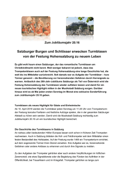 Zum Jubiläumsjahr 20.16 - Salzburgs Burgen und Schlösser