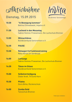 Dienstag, 15.09.2015
