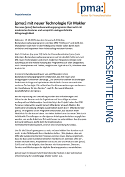 PRESSEMITTEILUNG