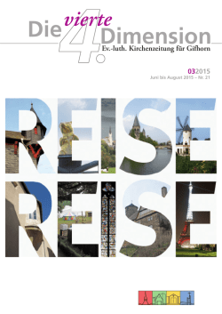 Die vierte Dimension - Ev.-luth. Epiphanias Kirchengemeinde