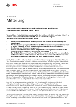 Vierte industrielle Revolution: Industrienationen profitieren