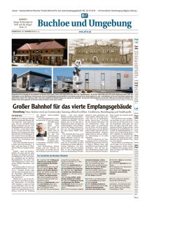 Gro&szlig;er Bahnhof f&uuml;r das vierte Empfangsgeb&auml;ude