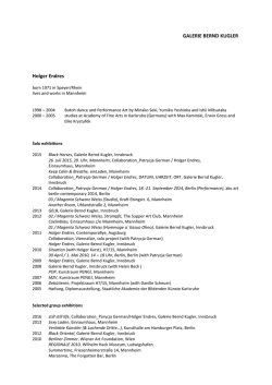 PDF Biography Holger Endres