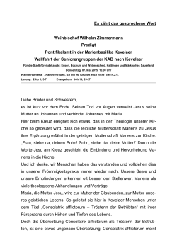 KAB Seniorenwallfahrt Kevelaer -7.5.2015 pdf