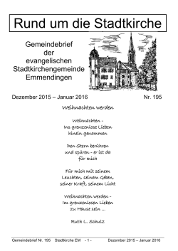 Gemeindebrief herunterladen - Evangelische Stadtkirchengemeinde