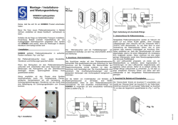 Montage- / Installations- und Wartungsanleitung