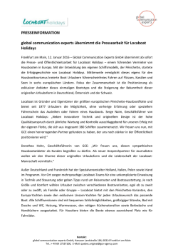 global communication experts &uuml;bernimmt die