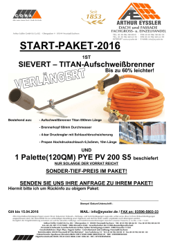 start-paket-2016 sievert-titan-brenner + 120qm pye pv 200 s5