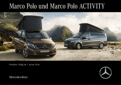 Marco Polo und Marco Polo ACTIVITY - Mercedes-Benz