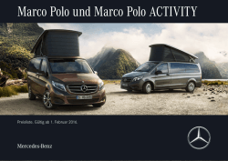 Marco Polo und Marco Polo ACTIVITY - Mercedes-Benz