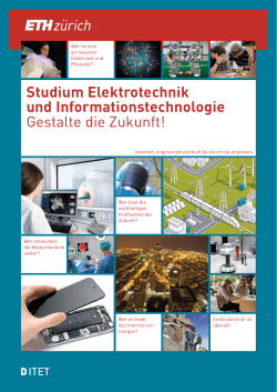 Broschüre Studium der Elektrotechnik und
