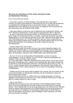 Interview Lioba Braun zu ihrer ersten szenischen Isolde am