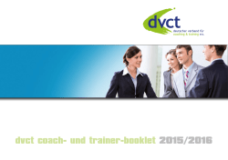 dvct coach- und trainer-booklet 2015/2016