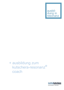 Leitfaden Coach - Institut Kutschera