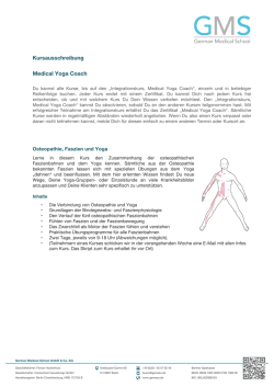 Medical Yoga Coach - German Medical School