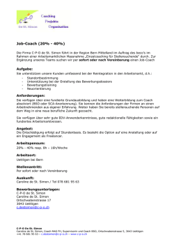 Job-Coach (20% - 40%)