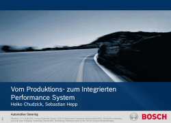 Vom Produktions- zum Integrierten Performance System