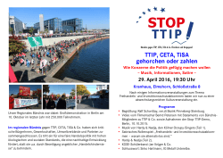 TTIP, CETA, TiSA gehorchen oder zahlen