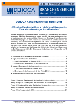Herbst 2015 - DEHOGA Bundesverband