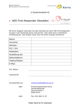 AED First-Responder Obwalden