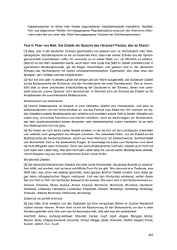 Text 4: Peter von Matt: Der Dialekt als Sprache des Herzens