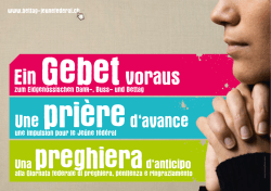 Ein Gebetvoraus