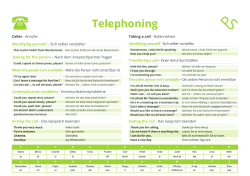 PS Telephoning Guide - PS
