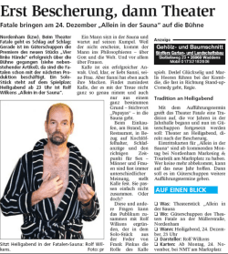 Erst Bescherung, dann Theaterhot!