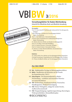 Heft 3/2016 - Richard Boorberg Verlag