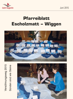 Pfarreiblatt Escholzmatt – Wiggen